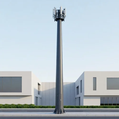 30m Monopole Tower - Durable Steel Communication Tower for 4G/5G Antenna Support