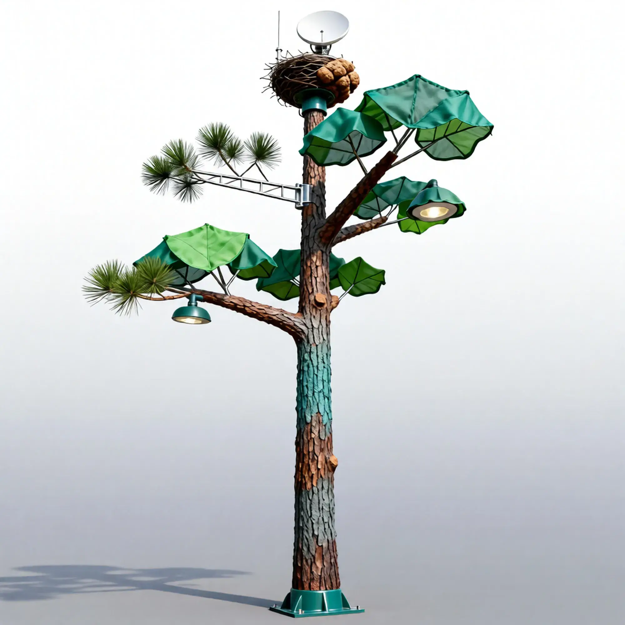 Minyi Steel Tower Tree Camouflage communication tower with nest