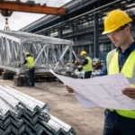 Trial assembly of high-voltage electric angle steel towers